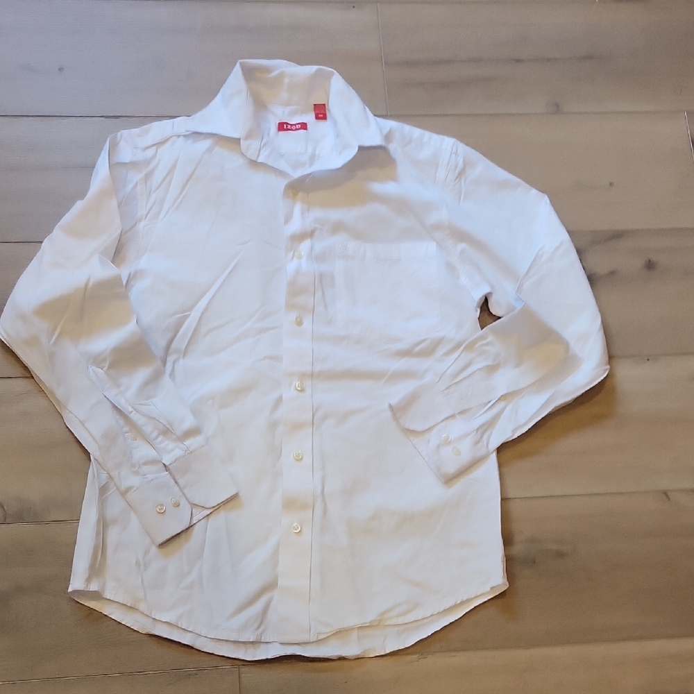Izod Men's White Button Down Shirt Size Small